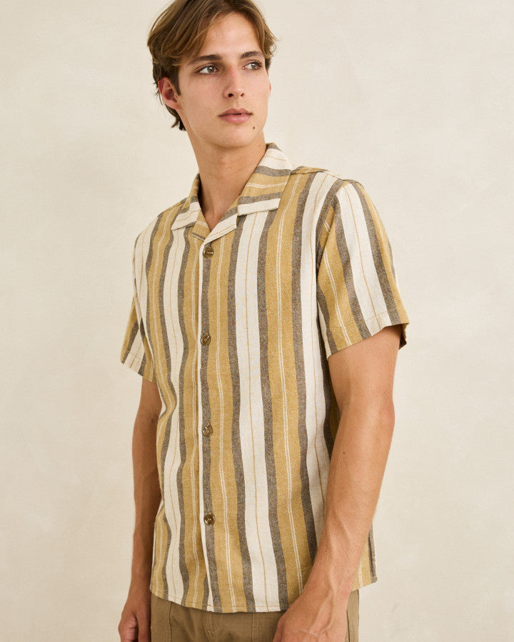 Rhythm Vacation Stripe SS Shirts