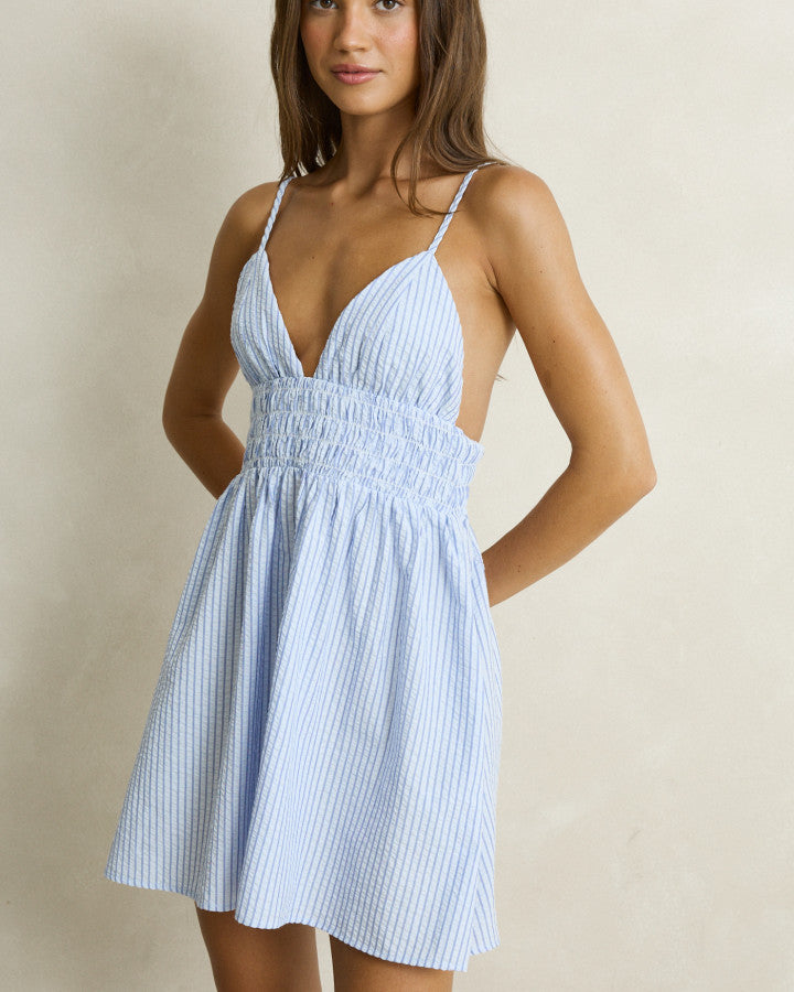 Rhythm Vista Stripe Mini Dresses